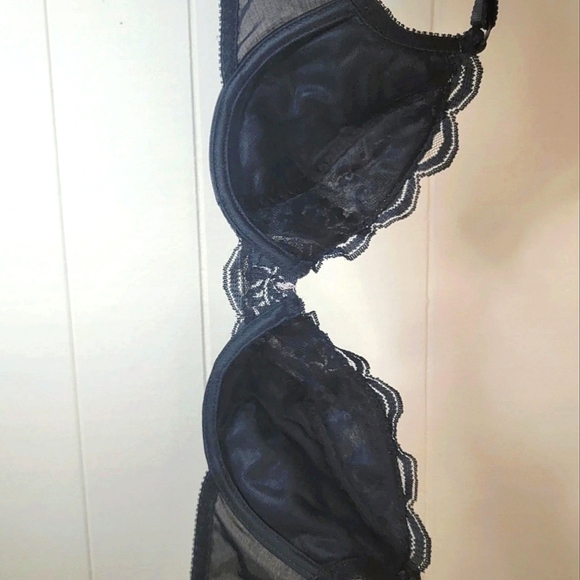 Vintage Maidenform Chantilly Black Lace 34B Black Bra - Picture 8 of 10